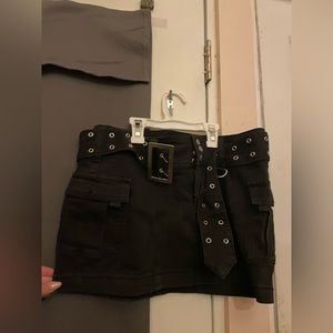 Black urban outfitters mini skirt
